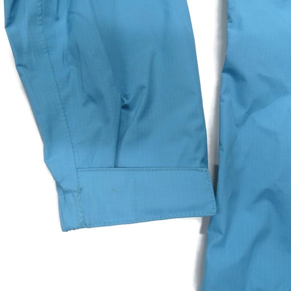 LL Bean Womens H2OFF Waterproof Long Raincoat Small Blue Rain Jacket - Picture 11 of 11